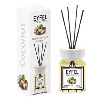 خوشبو کننده هوا ایفل اصل eyfel Reed Diffuser با رایحه نارگیل 120میل — تصویر ۲