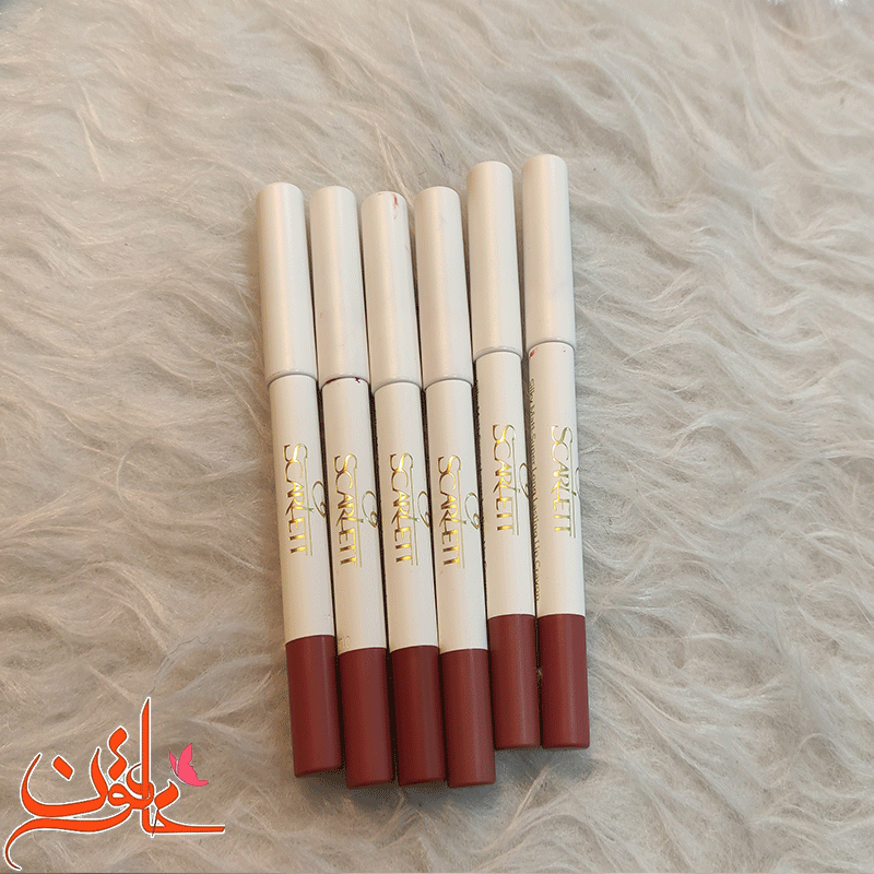 رژ لب مدادی اسکارلت Scarlet شماره 01 تا 06 — تصویر ۳
