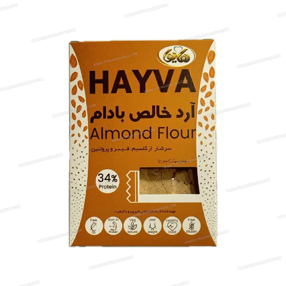 آرد خالص بادام درختی رژیمی فاقد گلوتن جعبه 200 گرمی هایوا با بهترین قیمت + خرید آنلاین