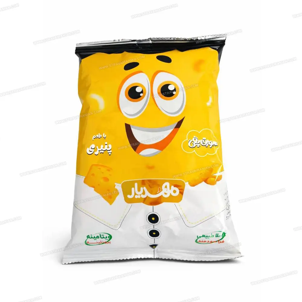 پفک رژیمی سویق پفی غلات کامل پنیری ۳۰ گرمی مهدیار — تصویر ۵