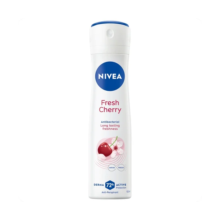 اسپری ضدتعریق زنانه بدون پودر نیوآ مدل Fresh Cherry حجم 150 میل — تصویر ۲