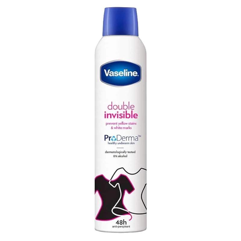 اسپری ضد تعریق وازلین Vaseline Double Invisible حجم 250 میل