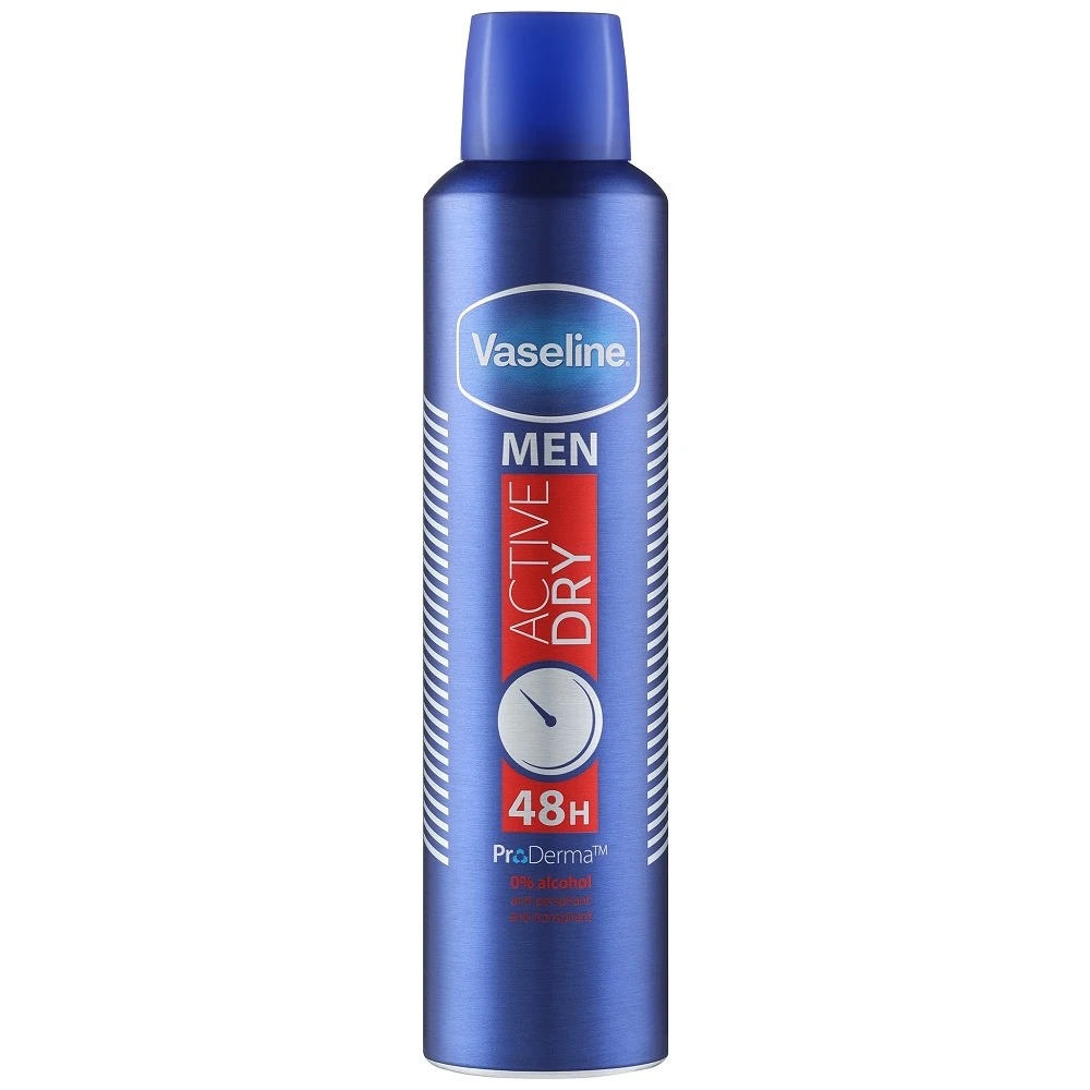 اسپری بدن وازلین Vaseline مدل Active Dry حجم 250 میل