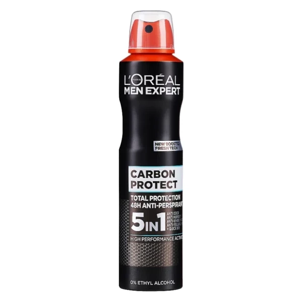 اسپری ضد تعریق مردانه لورال مدل 5in 1 CARBON PROTECT حجم 250 میل