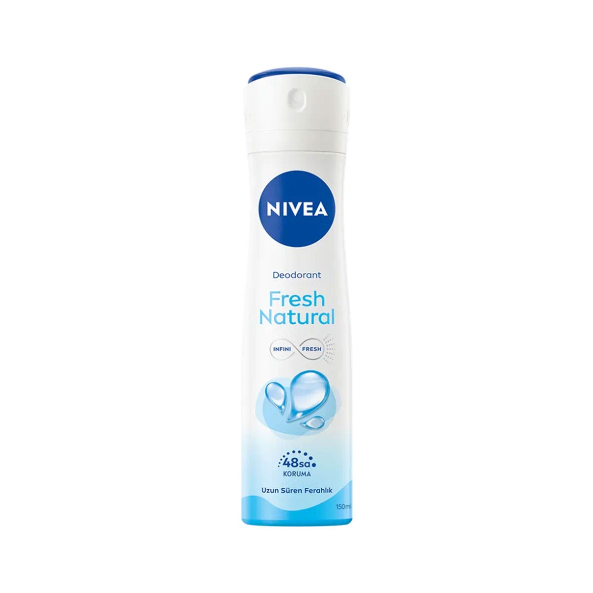اسپری دئودورانت زنانه بدون پودر نیوا مدل Fresh Natural حجم 150 میل