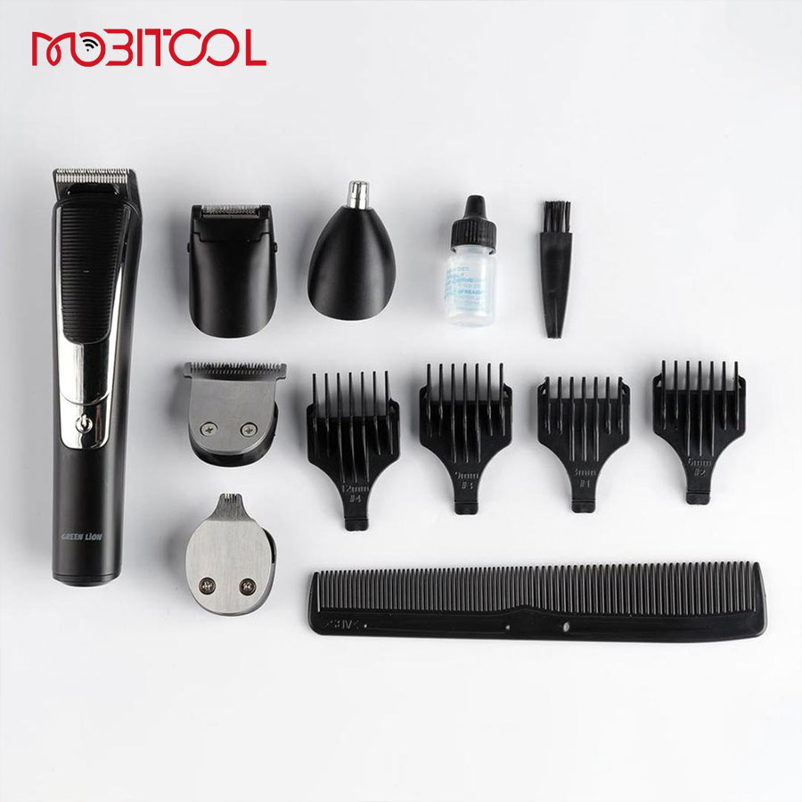 ست ماشین اصلاح شارژی 5 کاره گرین لاین Green Lion 5 in 1 Grooming Set 600mAh — تصویر ۶
