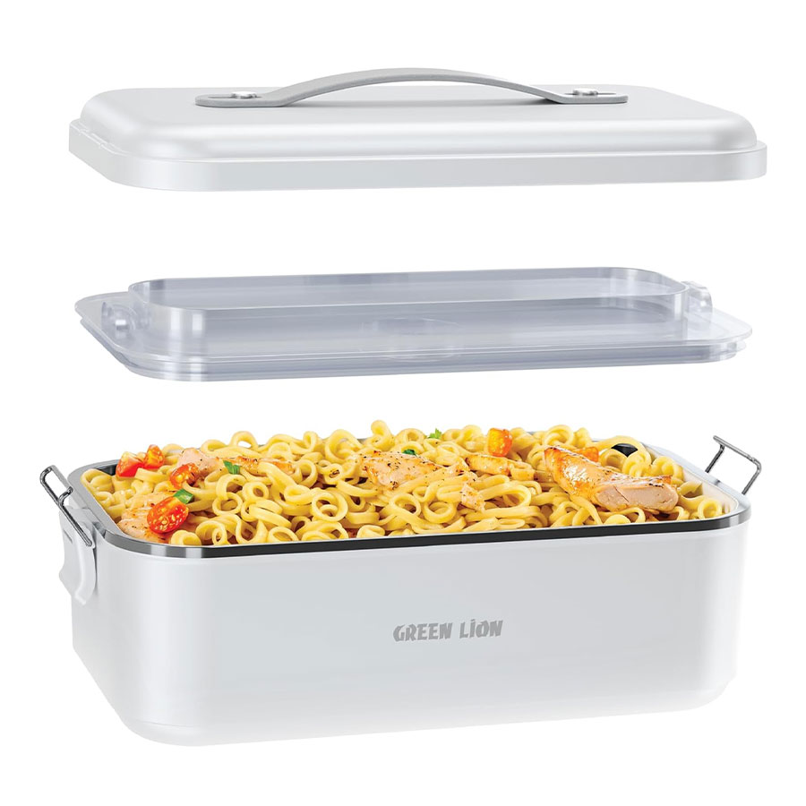 ظرف غذا برقی گرم کن دار گرین لاین Green Lion GLB-20 Lunch Box Portable Food Warmer