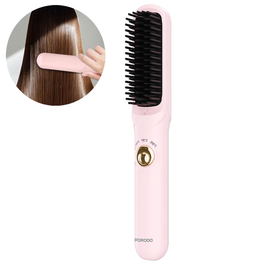 برس حرارتی شارژی پرودو Porodo Portable Hair Straightener PDBL118