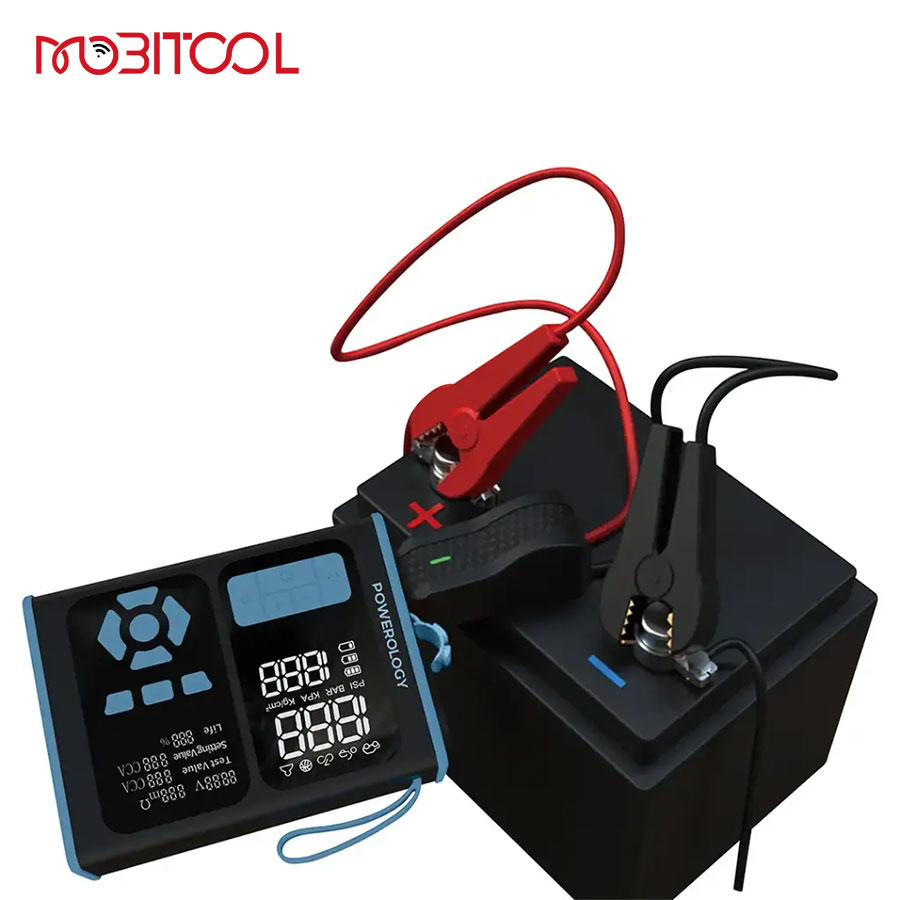 جامپ استارتر،پمپ باد و دیاگ عیب یاب خودرو پاورولوژی Powerology Jump Starter, Air Inflator & OBD II Car Fault Diagnosis Tool — تصویر ۴