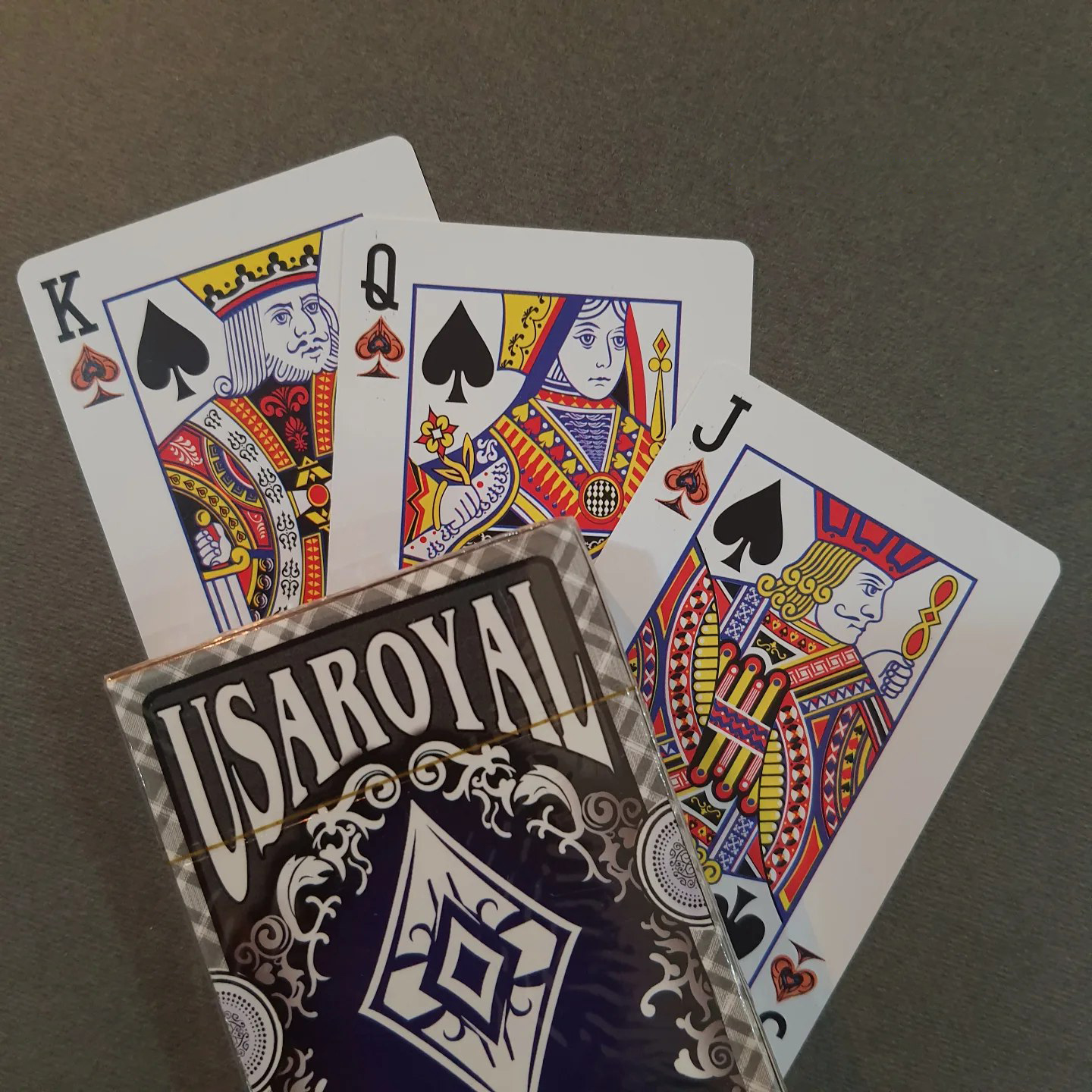 کارت بازی یواسآ رویال Playing Card Bicycle USA Royal طرح آبی — تصویر ۳