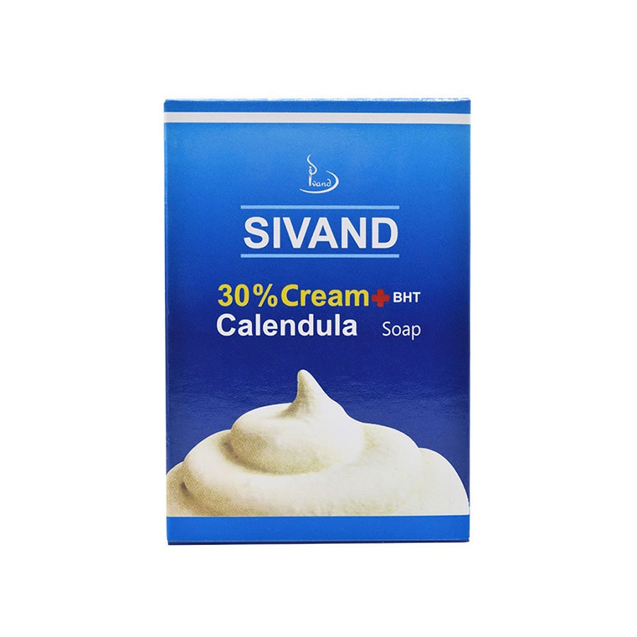صابون کرم‌ دار ۳۰٪ کالاندولا سیوند ۹۰ گرم Sivand 30% Cream Calendula Soap 90g — تصویر ۲