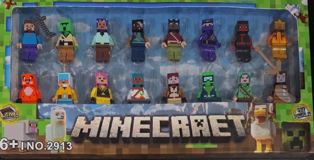 مجموعه مینی فیگور 16 عددی ماینکرافت Minecrat کد 2913