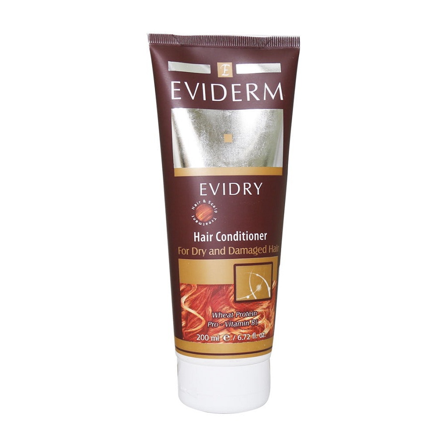 نرم کننده مو اویدرای اویدرم مناسب موهای خشک و آسیب دیده 200 میل | EVIDERM OVIDRAI HAIR CONDITIONER