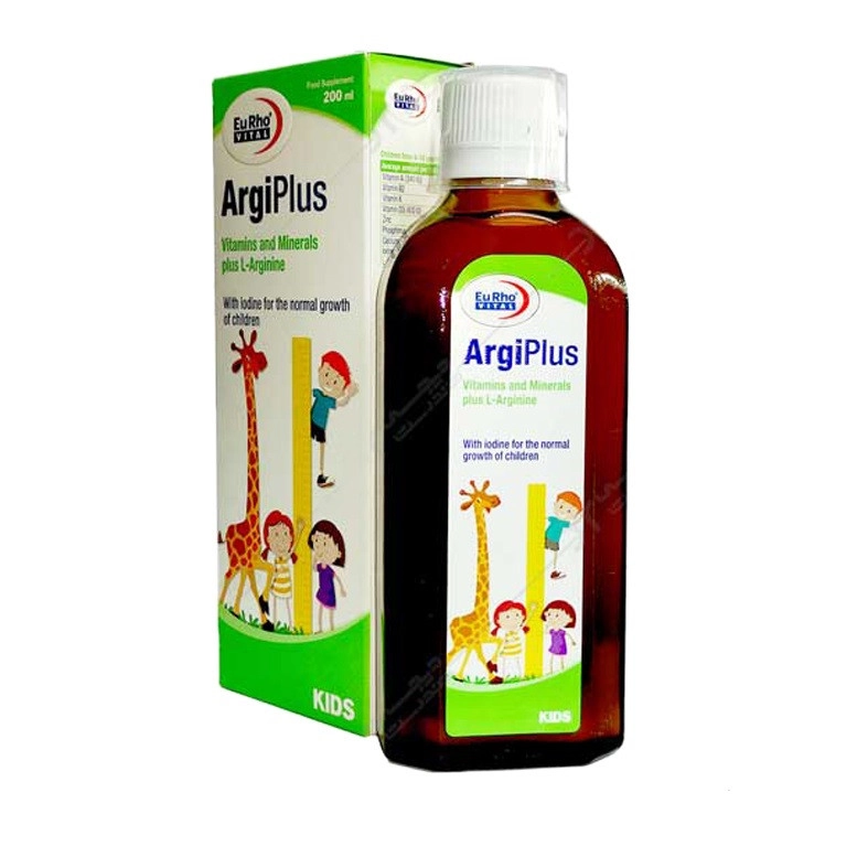 شربت آرژی پلاس یوروویتال ۲۰۰ میلیلیتر | Eurho Vital Argi Plus Syrup 200 ml