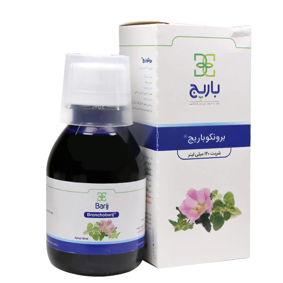شربت برونکو باریج اسانس ۱۲۰ میلی‌لیتر | Bronco Barij Essence 120ml Syrup — تصویر ۲