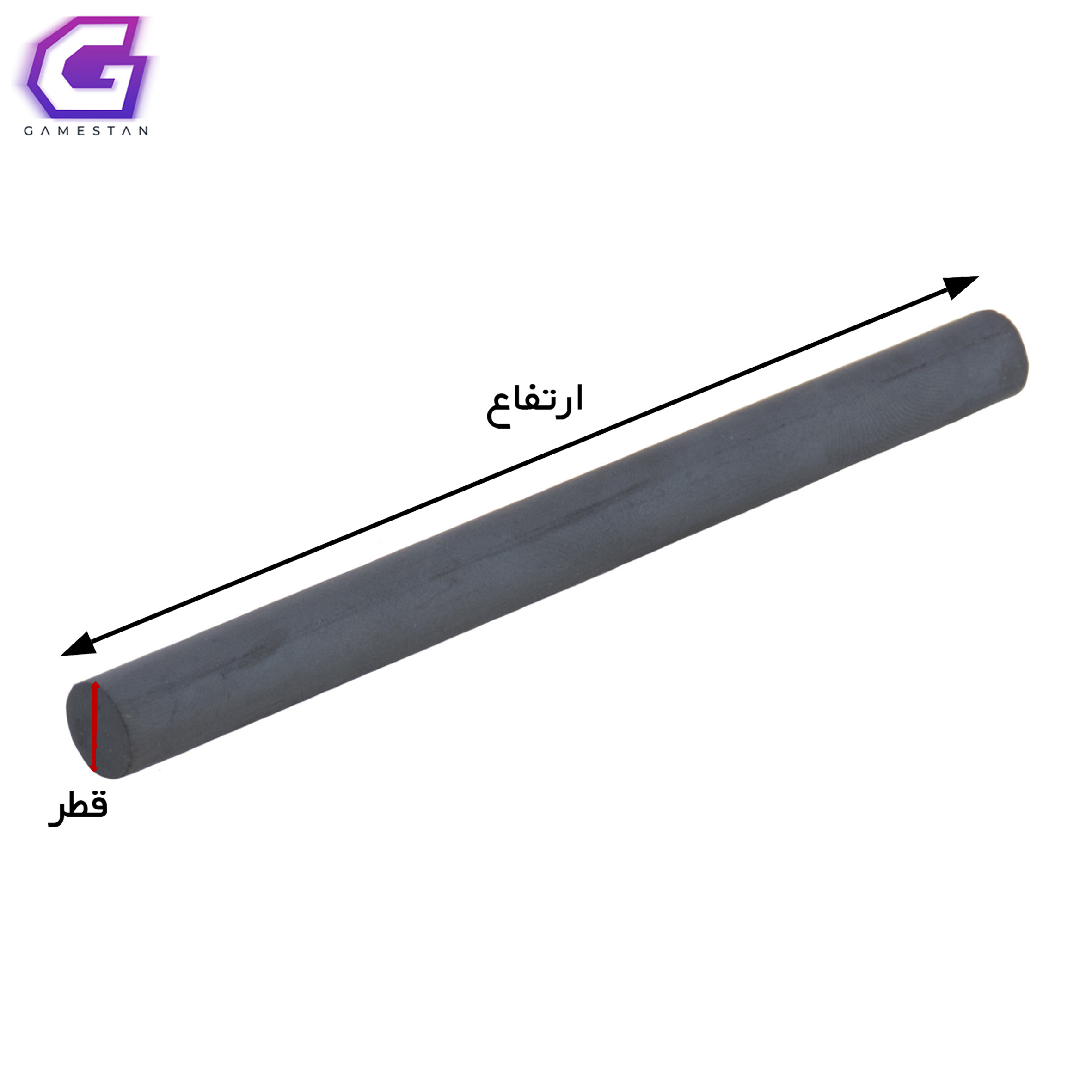 نویزگیر کابل مدل میلهای با هسته فریت به ابعاد 60×10 میلیمتر (Ferrite Rod Bar) — تصویر ۴