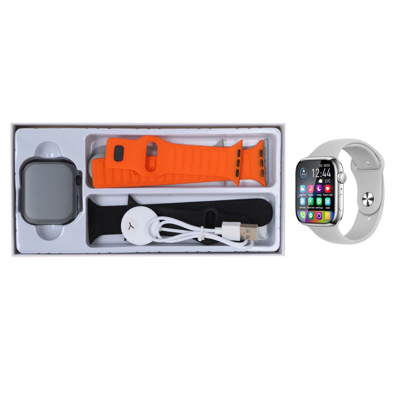 پک ساعت هوشمند KEQIWEAR مدل KW75 MAX – مشکی — تصویر ۵