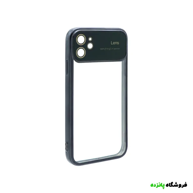 قاب دور رنگی آیفون 11 پرو مکس محافظ لنز شیشه ای – مشکی — تصویر ۲