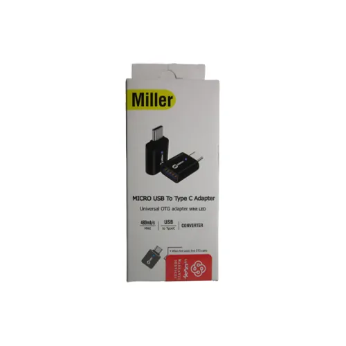 تبدیل Miller OTG Type-C TO USB مدل MO-202 مشکی — تصویر ۲