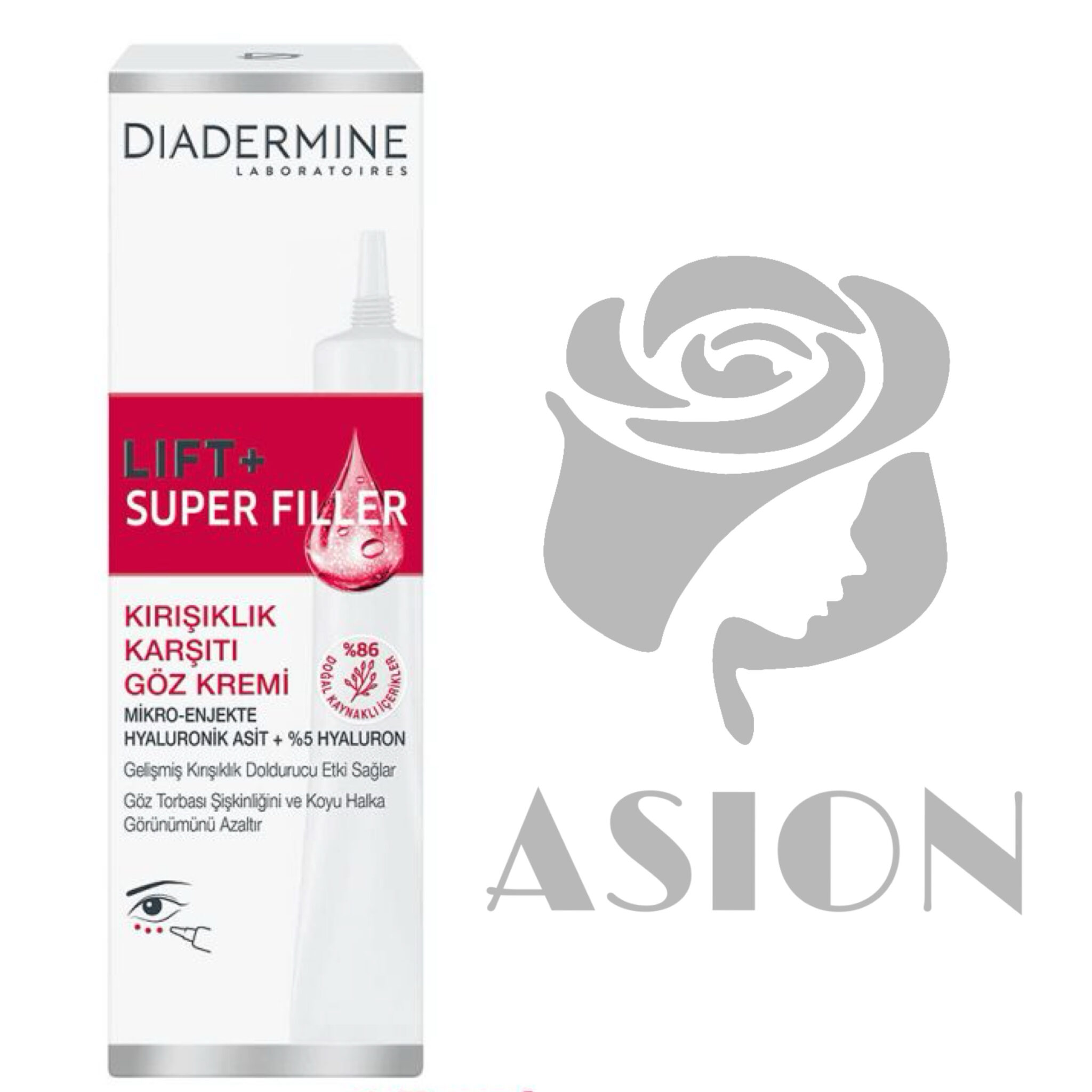 کرم ضد چروک دور چشم دیادرمین مدل Super Filler حجم 15 میل — تصویر ۲