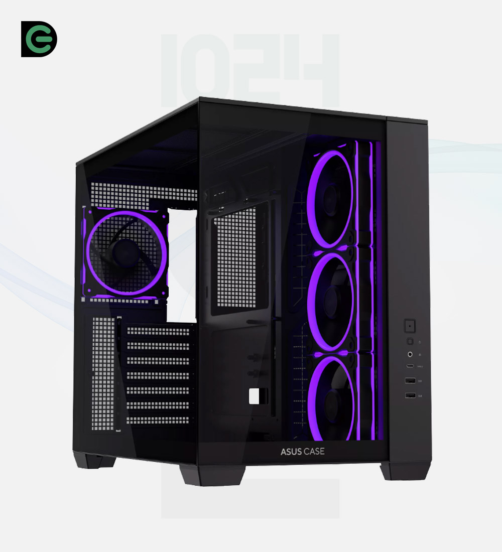کیس ASUS مدل A32 PLUS ARGB TG BLACK