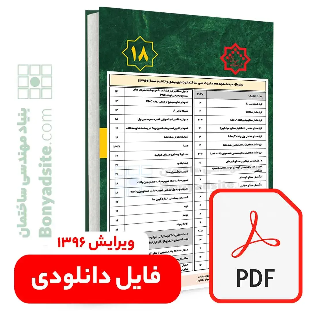 تیترواژه طلایی مبحث هجدهم (18) (pdf) — تصویر ۲