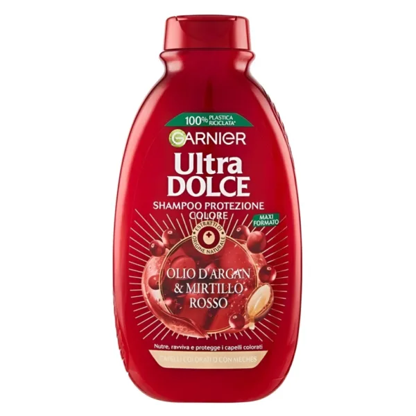 شامپو آرگان و کرن بری گارنیر محافظ و تثبیت رنگ مو OLIO D’ARGAR ROSSO