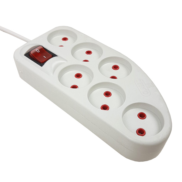 چند راهی برق 6 خانه مستر نیرو ( Mr Niro ) مدل کلاسیک با کابل 1.2 متری 10 آمپر — تصویر ۵