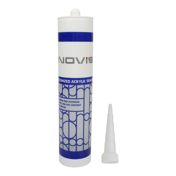 چسب درزگیر اکریلیک سیلیکونی نویس ( NOVIS ) حجم 550 گرم