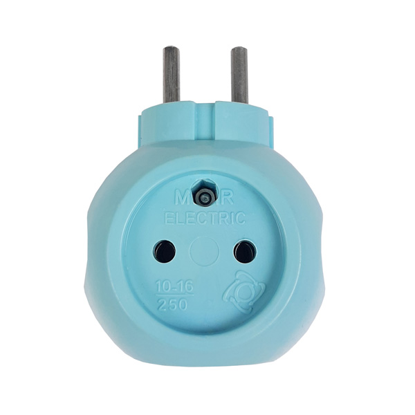 چند راهی برق 3 خانه مهر الکتریک ( MEHR ELECTRIC ) دوشاخه دار 16 آمپر مدل توپی — تصویر ۴