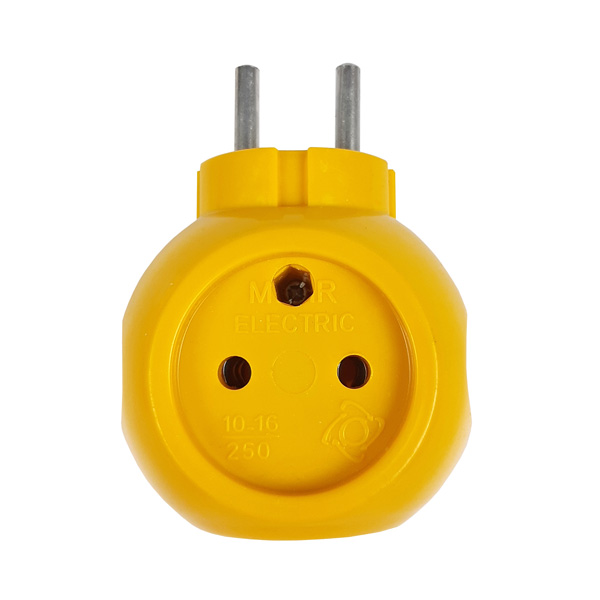 چند راهی برق 3 خانه مهر الکتریک ( MEHR ELECTRIC ) دوشاخه دار 16 آمپر مدل توپی — تصویر ۸