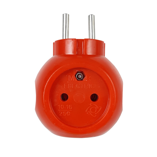 چند راهی برق 3 خانه مهر الکتریک ( MEHR ELECTRIC ) دوشاخه دار 16 آمپر مدل توپی — تصویر ۵