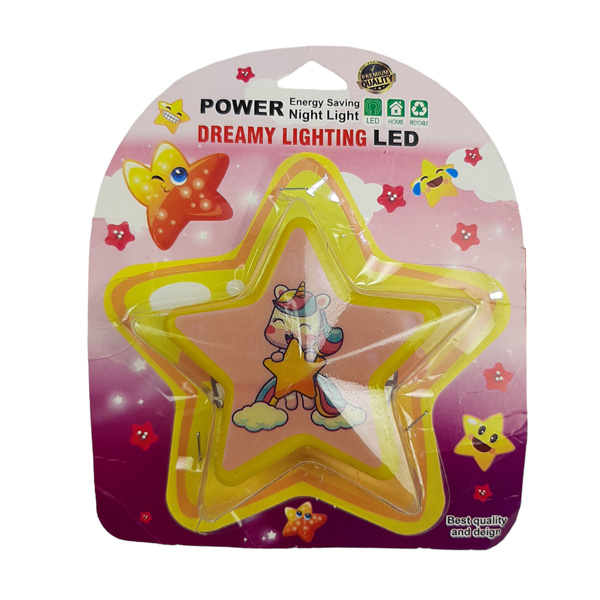 چراغ خواب پاور ( power ) مدل 3 وات طرح ستاره ( 2 شاخه دار ) — تصویر ۳