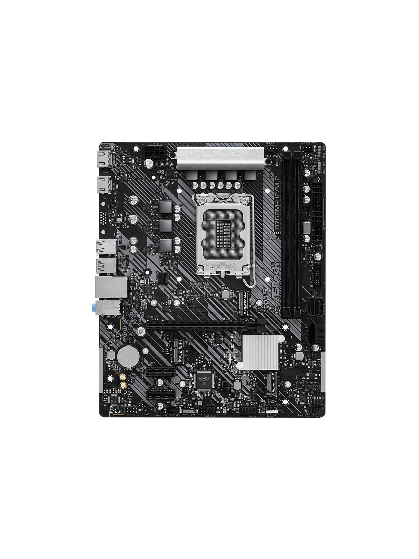 مادربرد ازراک مدل B760M-H2/M2 DDR5 — تصویر ۲