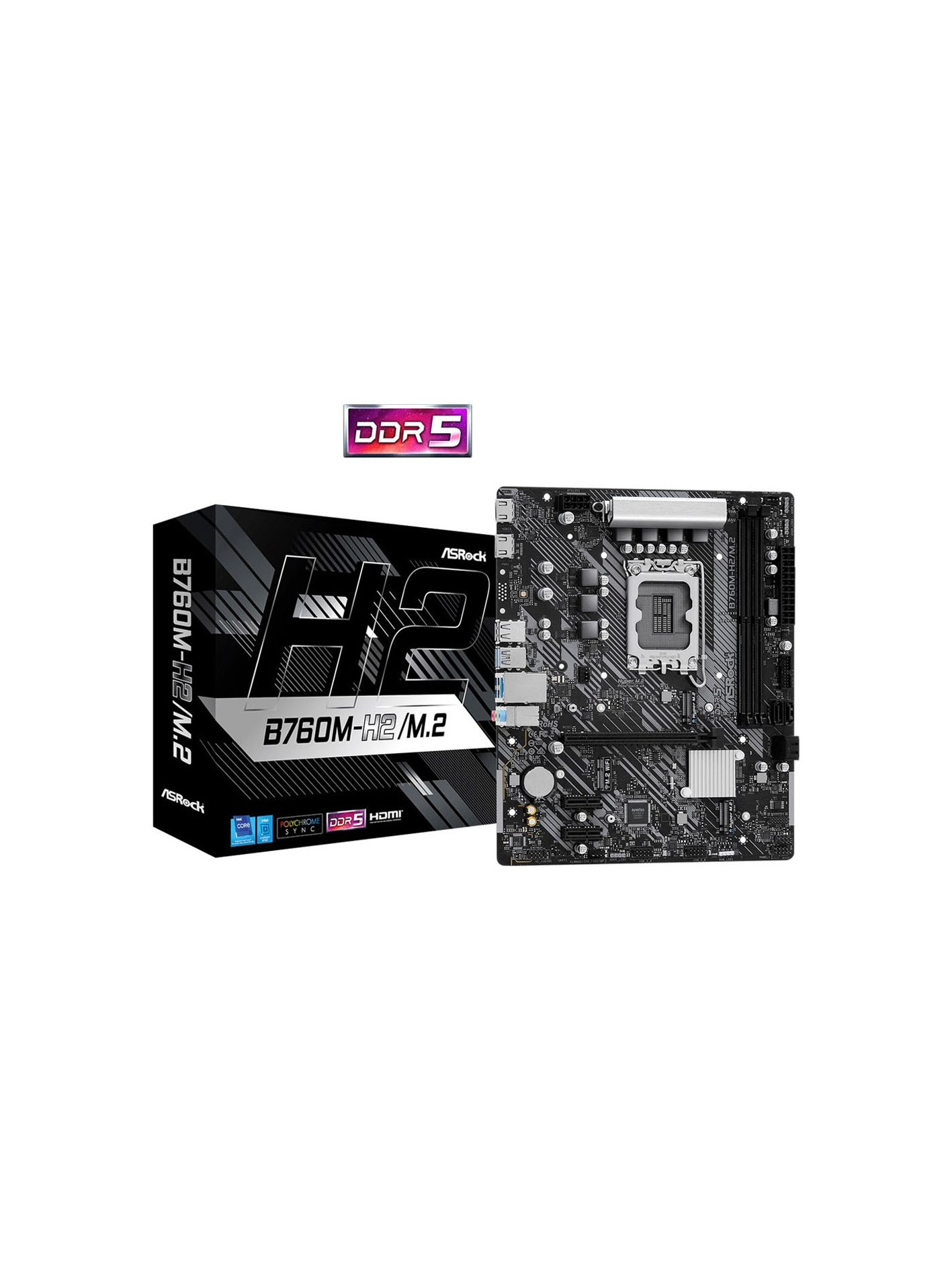 مادربرد ازراک مدل B760M-H2/M2 DDR5 — تصویر ۳