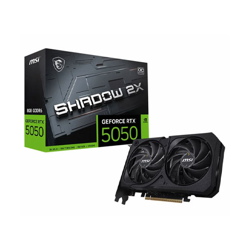MSI GeForce RTX5050 8G SHADOW 2X OC GDDR6 GRAPHIC CARD
