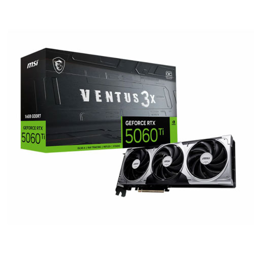 MSI GeForce RTX 5060 Ti 16G VENTUS 3X OC Graphics Card