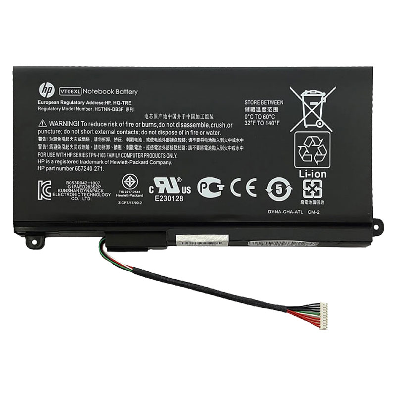 باتری لپ تاپ اچ پی ENVY 17T-3000_VT06XL داخلی اورجینال