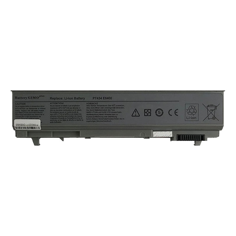 باتری لپ تاپ دل Latitude E6400-6Cell Gimo plus نقره ای-49 وات ساعت