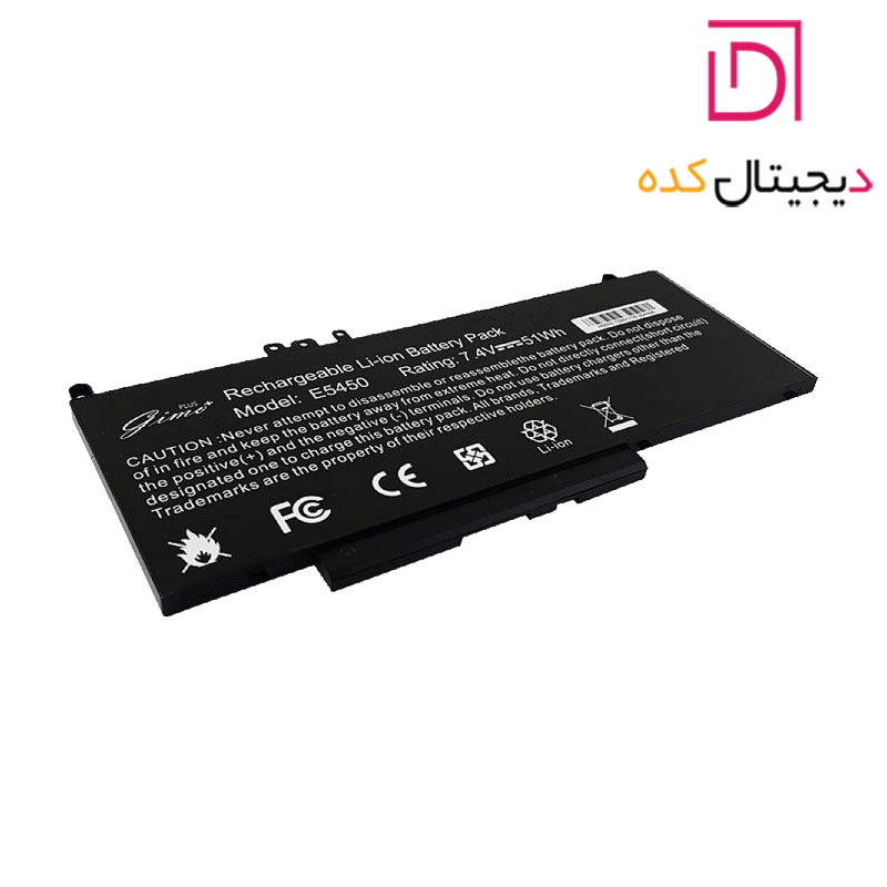 باتری لپ تاپ دل Latitude E5450-G5M10 | برند Gimo Plus | ظرفیت 51 وات | 4 سلولی — تصویر ۴