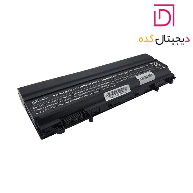 باتری لپ تاپ دل Latitude E5440-E5540 | برند Gimo Plus| ظرفیت 6000 | 65 وات | 9 سلولی — تصویر ۴