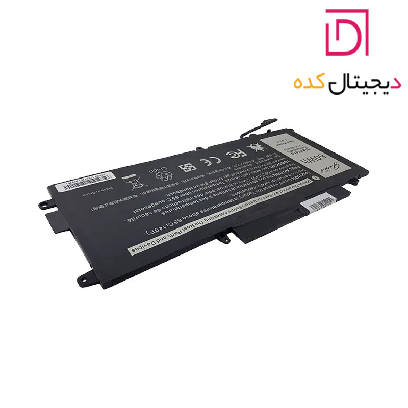 باتری لپ تاپ دل Latitude 5289-7389-7390_K5XWW Gimo Plus مشکی داخلی-60 وات ساعت — تصویر ۴