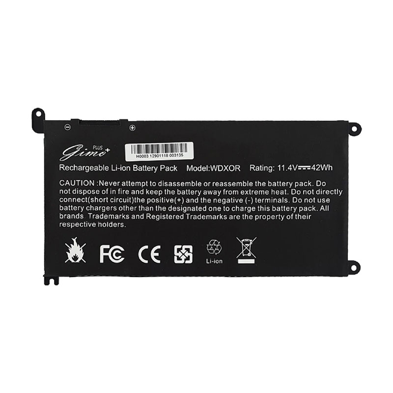 باتری لپ تاپ دل Inspiron 15-5567 WDX0R_Gimo Plus داخلی-42 وات ساعت