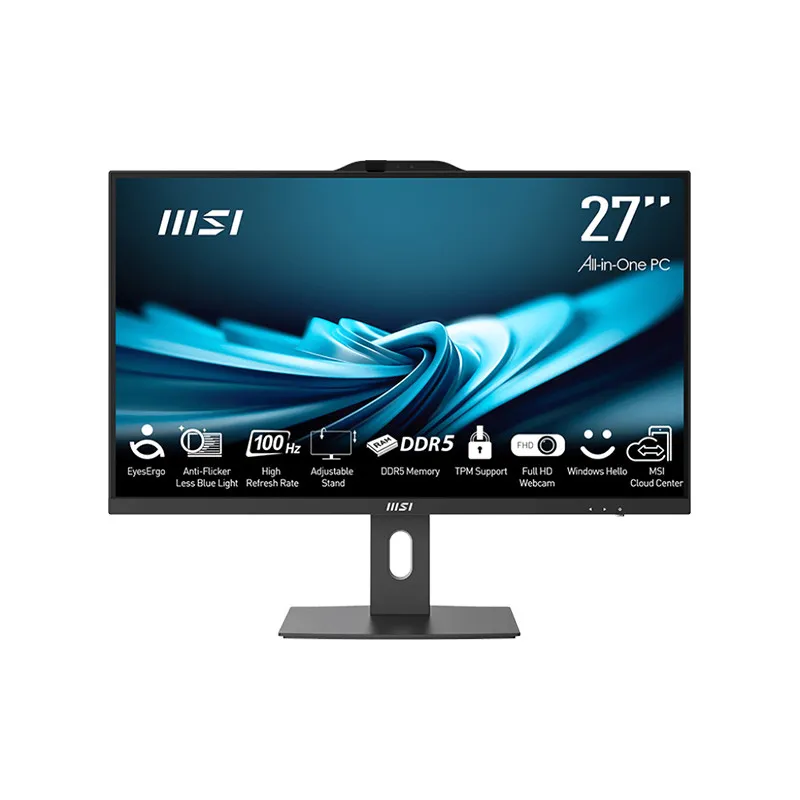 کامپیوتر همه کاره 27 اینچی ام اس آی مدل MSI AP272P 14M BLACK i3 14100 8GB 512GB SSD INTEL