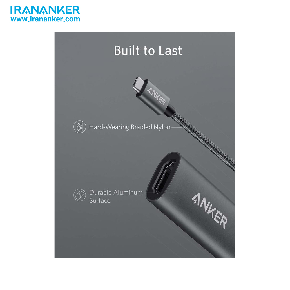 مبدل USB-C به HDMI انکر مدل PowerExpand+ USB C to HDMI A8312 با طول 15 سانتی متر — تصویر ۶