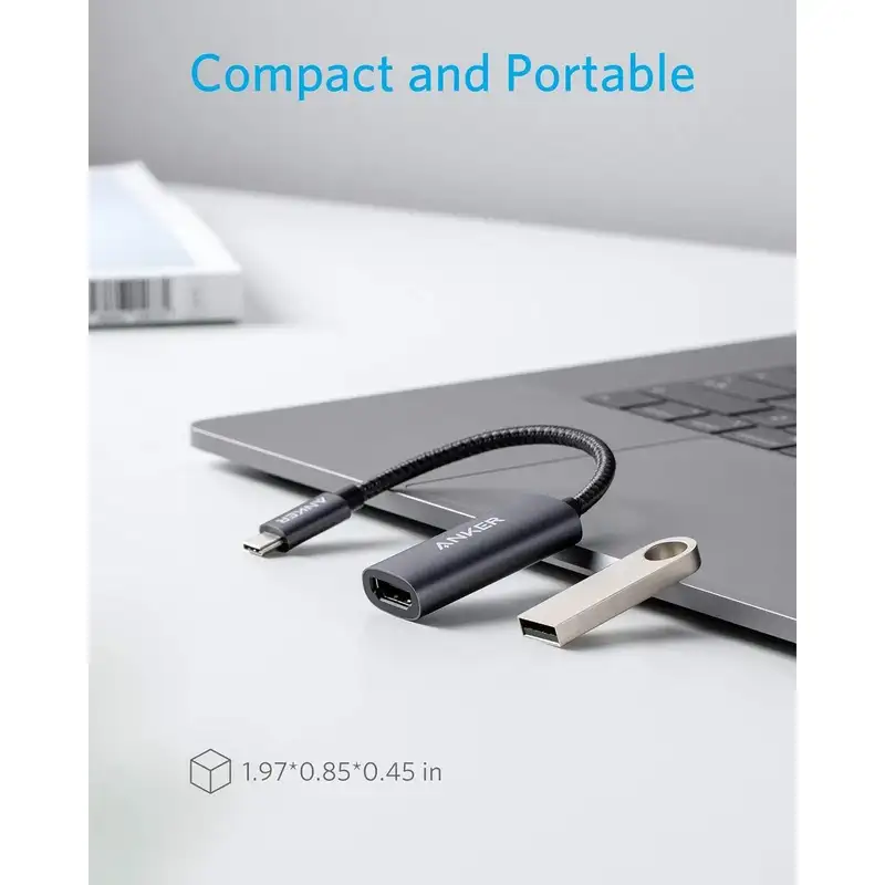 مبدل USB-C به HDMI انکر مدل PowerExpand+ USB C to HDMI A8312 با طول 15 سانتی متر — تصویر ۳