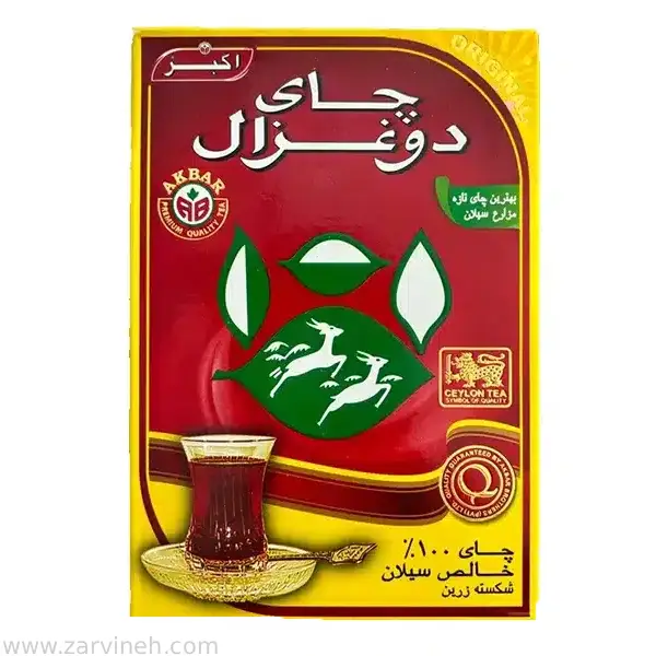 چای دو غزال قرمز اکبر شکسته
