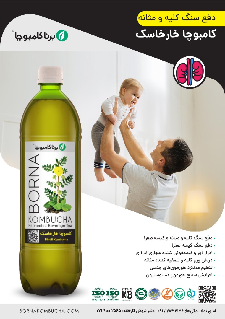 نوشیدنی کامبوچا خارخاسک — تصویر ۳