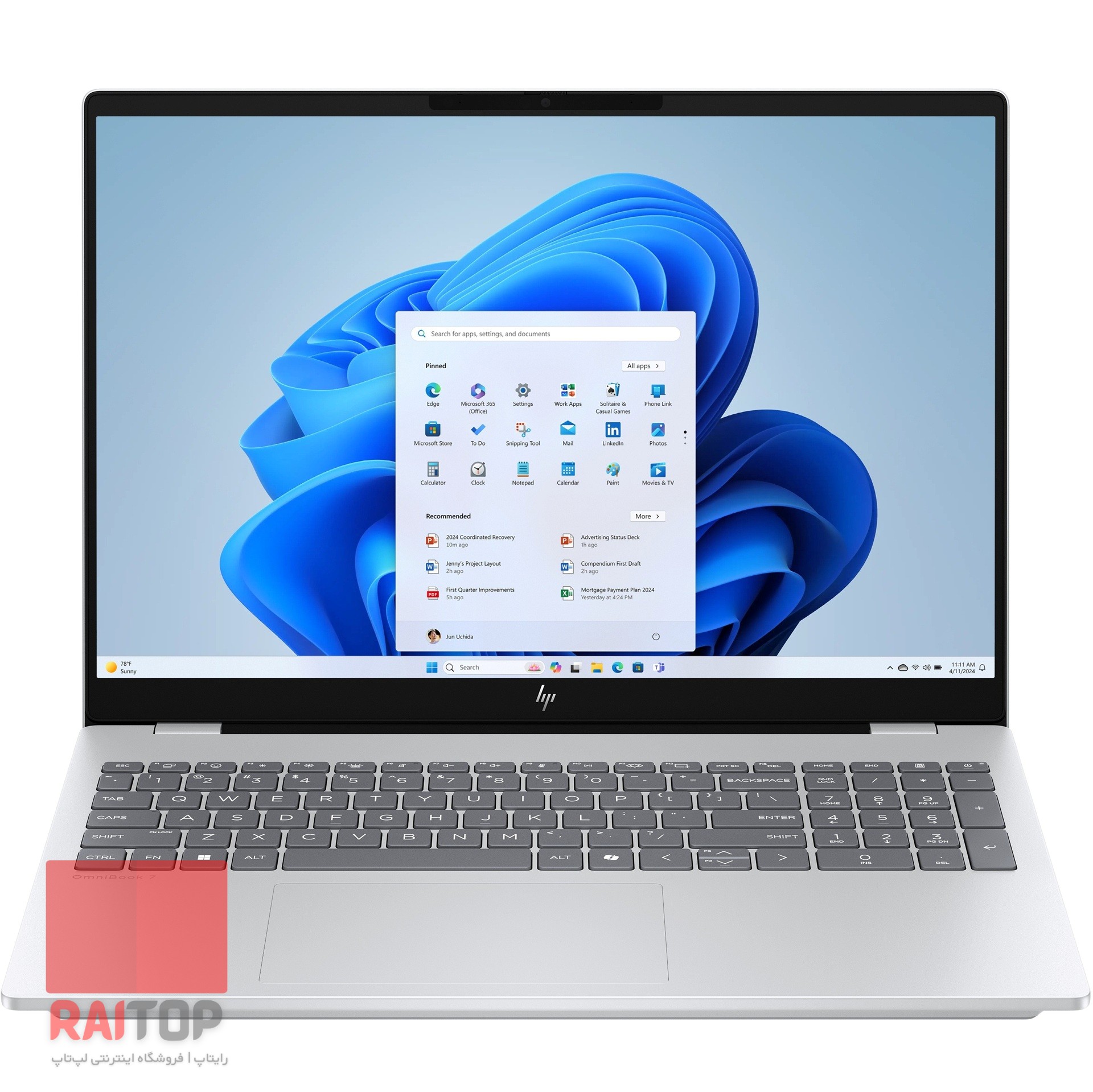 لپ تاپ 16 اینچی HP مدل Omnibook 7 16-az0