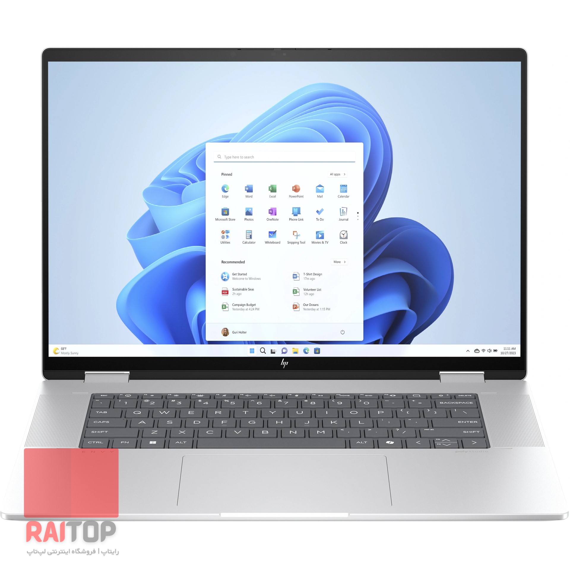 لپ تاپ 16 اینچی HP مدل Envy x360 2-in-1 16-ac0